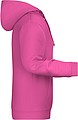 Mens sweatshirt with hoodie James Nicholson, pink, S