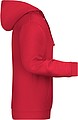 Mens sweatshirt with hoodie James Nicholson, red, L
