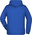 Mens sweatshirt with hoodie James Nicholson, royal blue, S