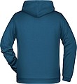 Mens sweatshirt with hoodie James Nicholson, teal, S