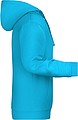 Mens sweatshirt with hoodie James Nicholson, turquise, S