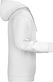 Mens sweatshirt with hoodie James Nicholson, white, XL