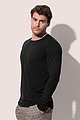 Mens T-shirt STEDMAN CLIVE LONG SLEEVE, black, L