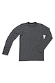 Mens T-shirt STEDMAN CLIVE LONG SLEEVE, dark grey, L