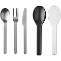 Mepal Ellipse cutlery set, solid black