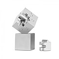 Metal 3D puzzle, matt silver