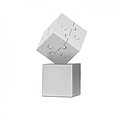 Metal 3D puzzle, matt silver