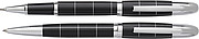 Metal ballpen and rollerpenBlack/silver