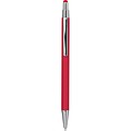 Metal ballpen with rubber coating and touch function