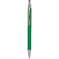 Metal ballpen with rubber coating and touch function