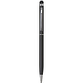 Metal ballpen with rubber tip.Black