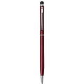 Metal ballpen with rubber tip.Burgundy