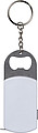 Metal bottle opener with steel keyring,