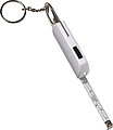 Metal bottle opener with steel keyring,