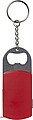 Metal bottle opener with steel keyring,