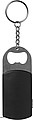 Metal bottle opener with steel keyring,
