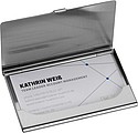 Metal Business card holder, grey