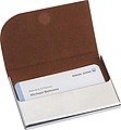 Metal Business Card Holder with cork Surface