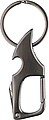 Metal carabiner keychain Bella, gun metal