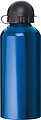 Metal drinking bottle, blue