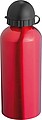 Metal drinking bottle, red