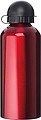 Metal drinking bottle, red