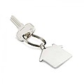 Metal key holder house, matt silver