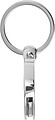 Metal key holder with shopping cart coin