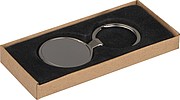 Metal key ring, grey