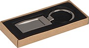 Metal key ring, grey