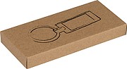 Metal key ring, grey
