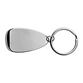 Metal key ring with bottle opener, grey