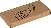 Metal key ring with shopping chip, grey