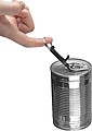 Metal Keyring with Bottle- and Canopener