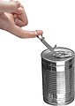 Metal Keyring with Bottle- and Canopener