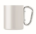 Metal mug and carabiner handle
