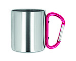 Metal mug & carabiner handle
