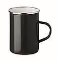 Metal mug with enamel layer
