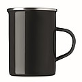 Metal mug with enamel layer