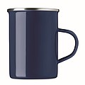 Metal mug with enamel layer
