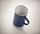 Metal mug with enamel layer