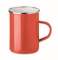 Metal mug with enamel layer