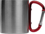Metal mug with snap hook