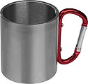 Metal mug with snap hook