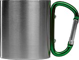 Metal mug with snap hook