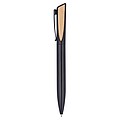 Metal pen with bomboo appliquees