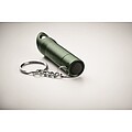 Metal torch key ring, dark green