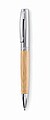 Metal twist ball pen in tube, wood