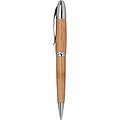 Metal twist ballpen with bamboo coating