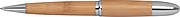 Metal twist ballpen with bamboo coating